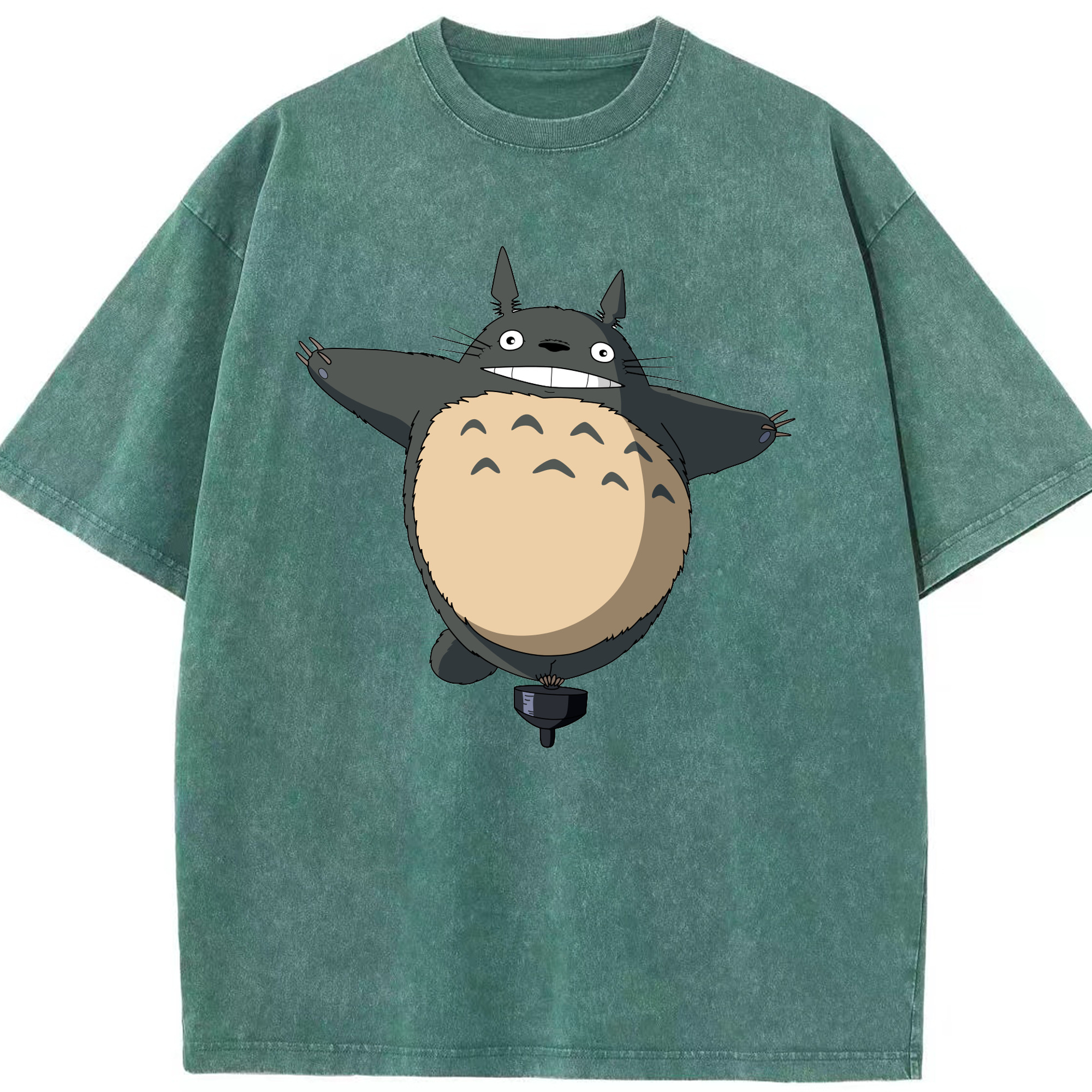 （画像用） となりのトトロ 草壁メイ 草壁サツキ My Neighbor Totoro Satsuki Kusakabe Mei Kusakabe 綿100% ヴィンテージ風 半袖Tシャツ（フロントプリント）